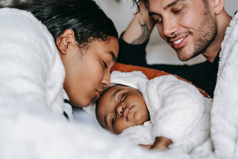 Länge Babys im Beistellbett Schlafen